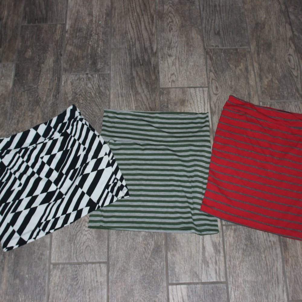 3 Cotton Mini Skirts
